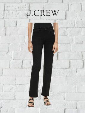 J.Crew Toothpick Black 10" High Rise Skinny Jeans Size 30